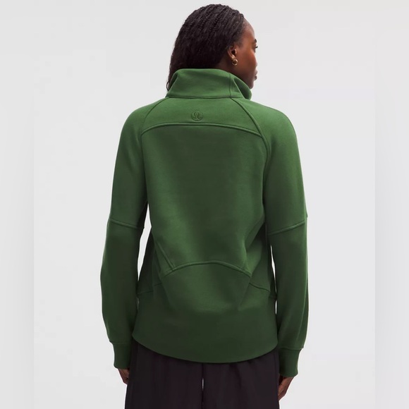 Lululemon Scuba Oversized Funnel Neck Half Zip - Loden Green/Gold - Medium/Large - Picture 4 of 15
